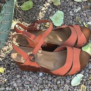 Steve Madden Darce Chunky Heel Platform Sandals Size 10